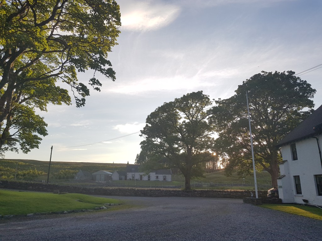 The entry to the Altnaharra Hotel