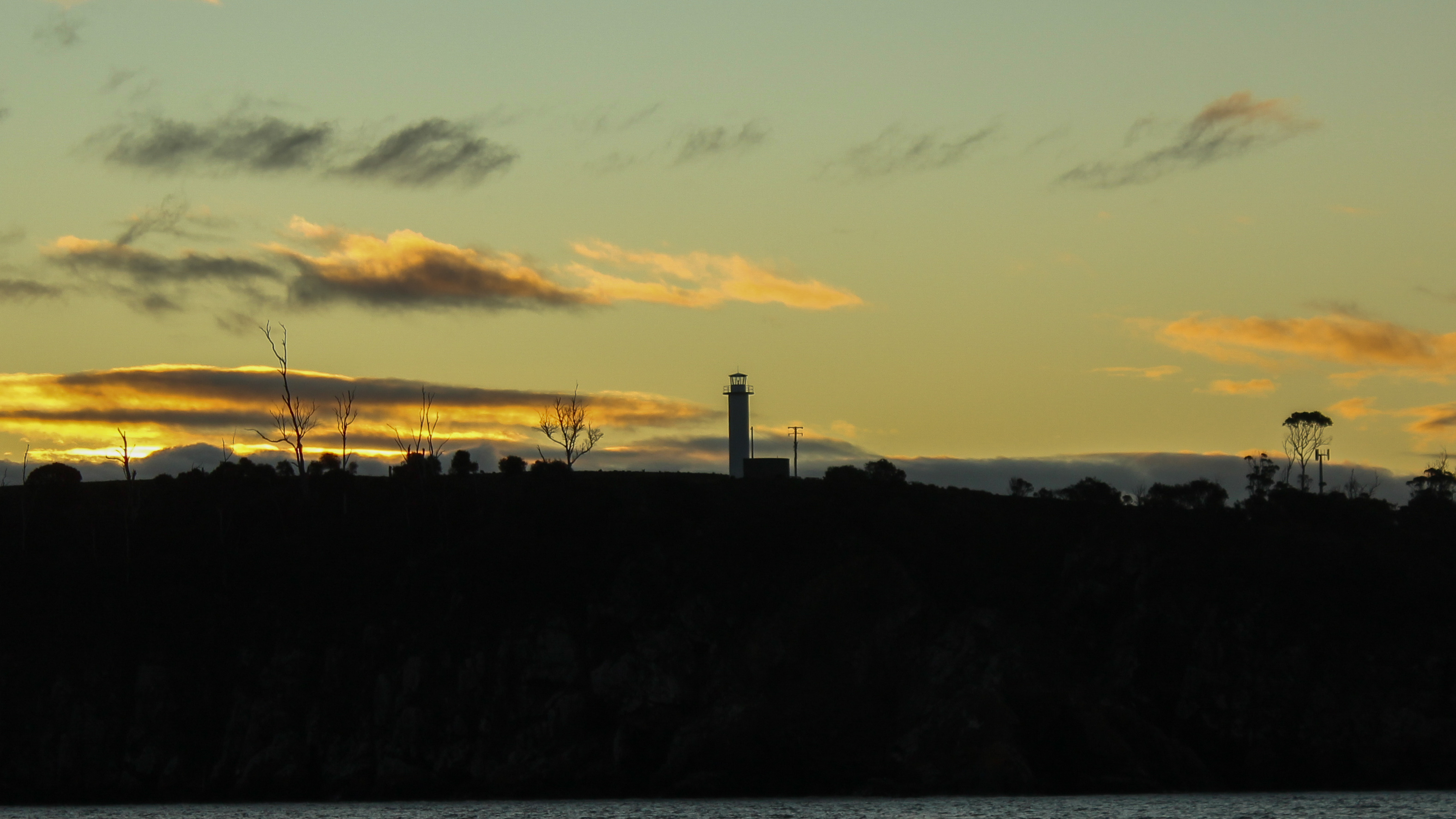 Point Home lookout lighthouse in the sunset